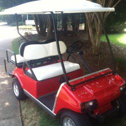 Red Street Legal Golf Cart