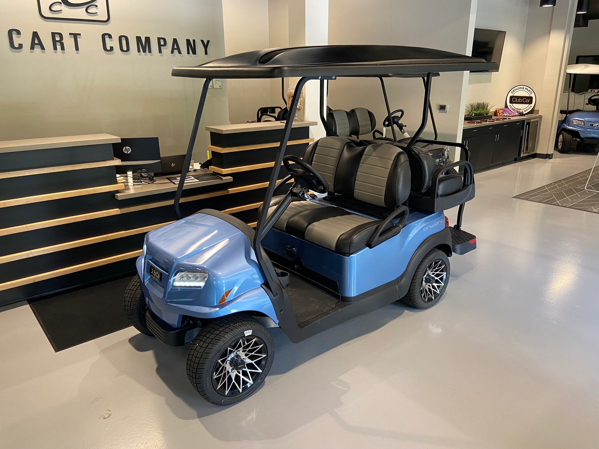 Club Car Onward Metallic Ice Blue1 | Cary Cart Co