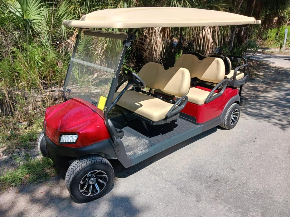 Club Car Tempo 6 Passenger Candy Apple Red